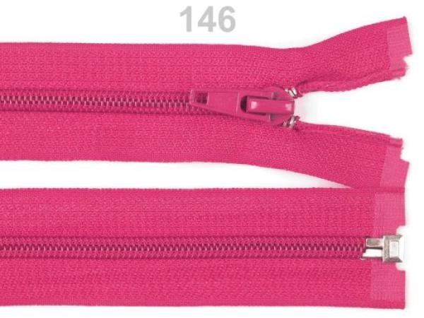 Spiralreißverschluss 5 mm, 85 cm, teilbar, Magenta Pink